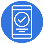 cellphone with checkmark