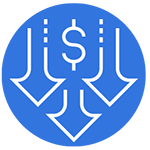 arrows pointing down around a dollar sign